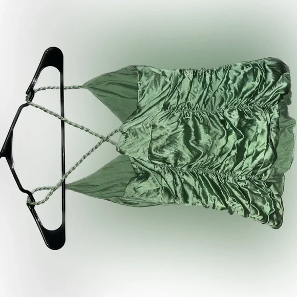 Bebe XS tinker bell green blouse tank - Picture 4 of 5